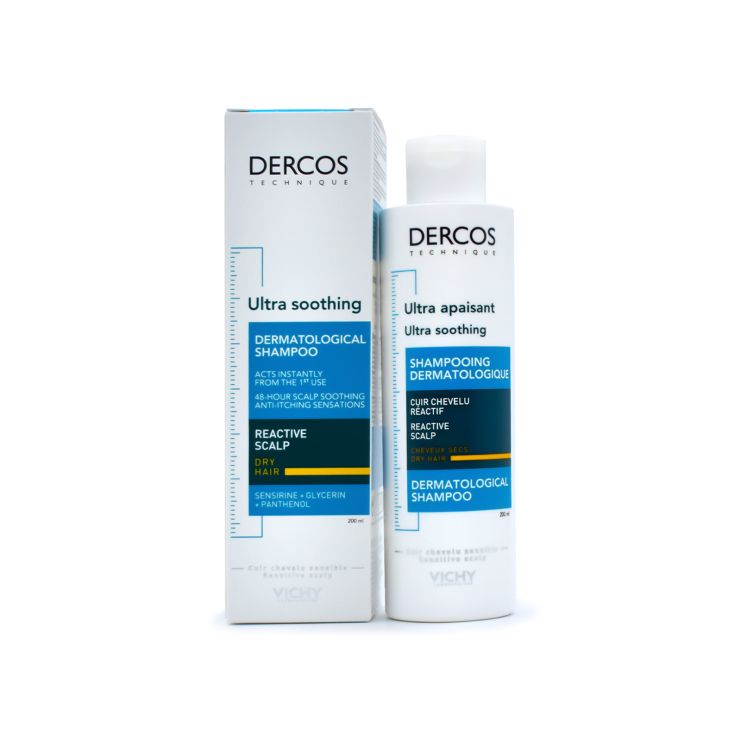Vichy Dercos Ultra Soothing Shampoo For Dry Hair 200ml 