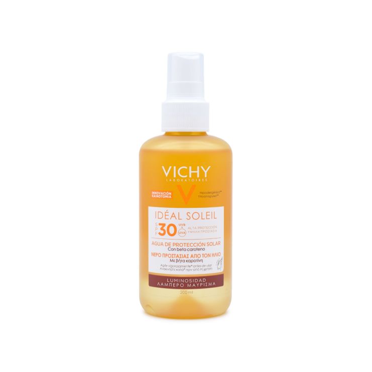 Vichy Ideal Soleil Αντηλιακό Νερό Προστασίας Spray SPF 30  Για Λαμπερό Μαύρισμα 200ml
