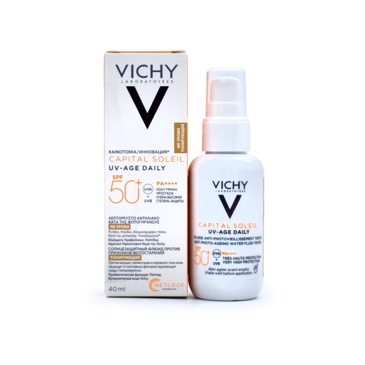 Vichy Capital Soleil UV-Age Daily Anti Photo-Ageing Water Fluid SPF50+ Tinted 40ml 