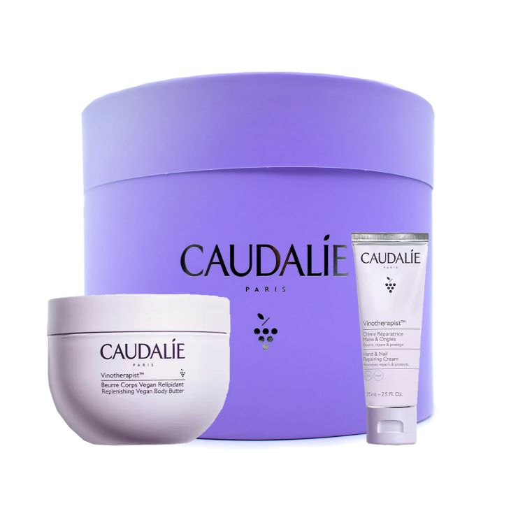 Caudalie Gift Set περιλαμβάνει Vinotherapist Replenishing Vegan Body Butter 250ml and Hand & Nail Repairing Cream 75ml