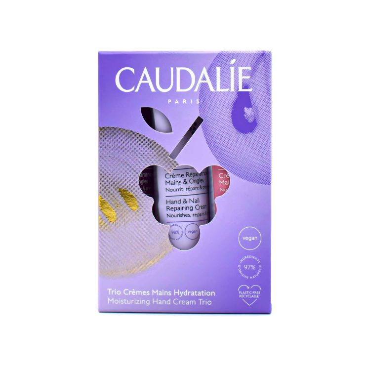 Caudalie Hand & Nail Repairing Cream Set The Des Vignes 30ml & Vinotherapist 30ml & Rose De Vigne 30ml