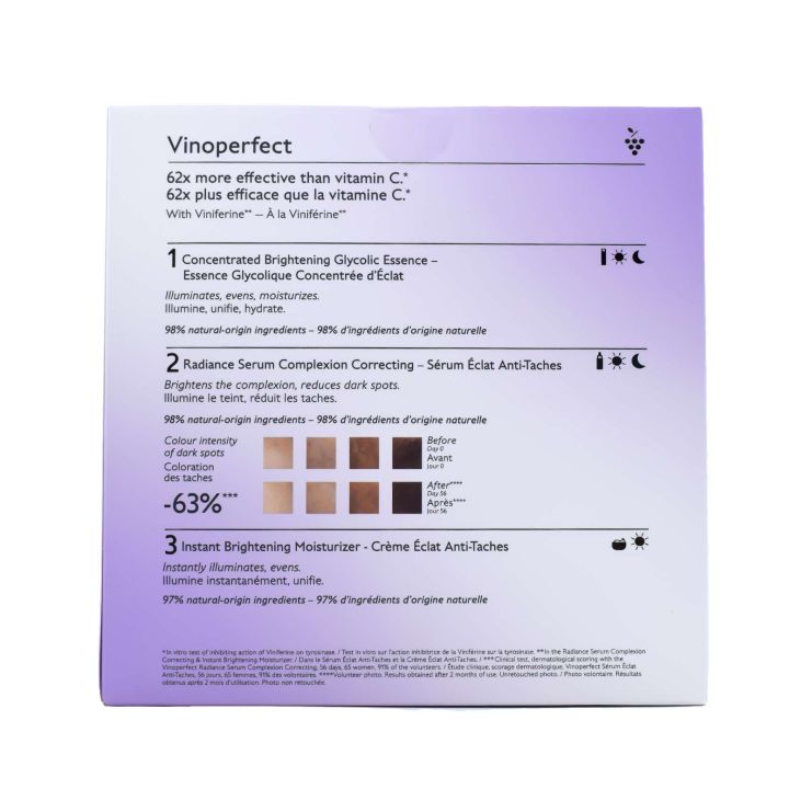 Caudalie Vinoperfect Anti-Dark Spot Solution με Essence Glycolique 50ml & Radiance Serum 30ml & Instant Brightening Moisturizer 15ml