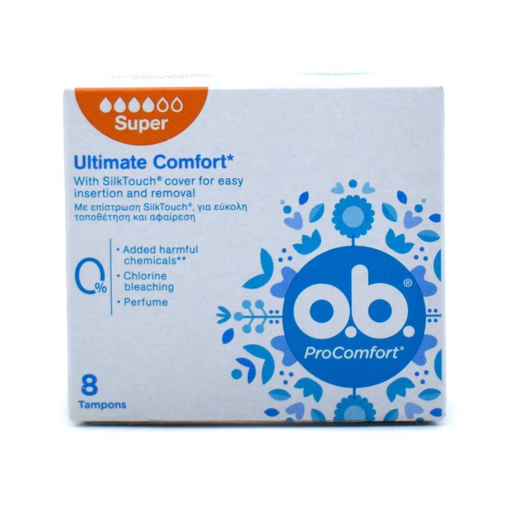 o.b. ProComfort Super Ultimate Comfort Tampons 8 τμχ