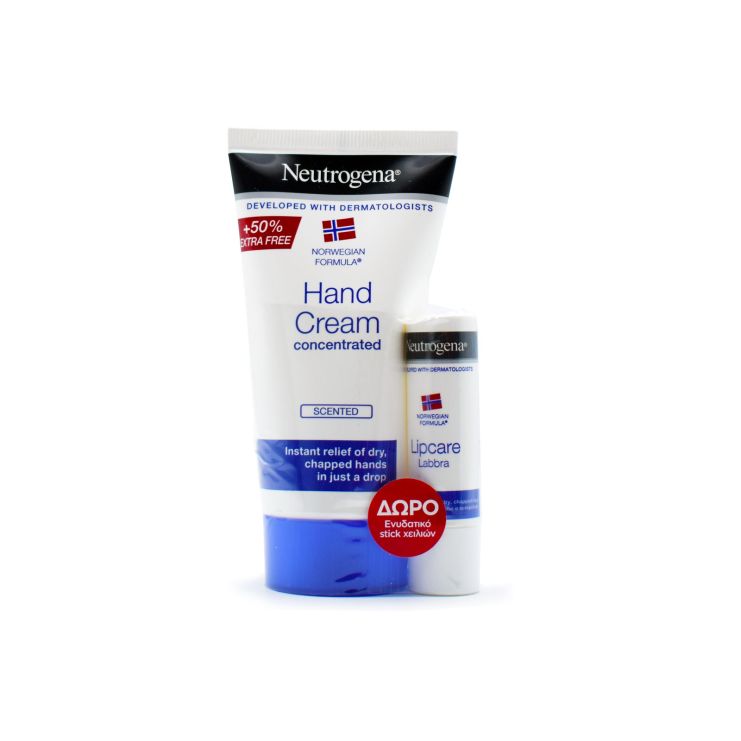 Neutrogena Scented Hand Cream 75ml & Lip Stick 4.8gr