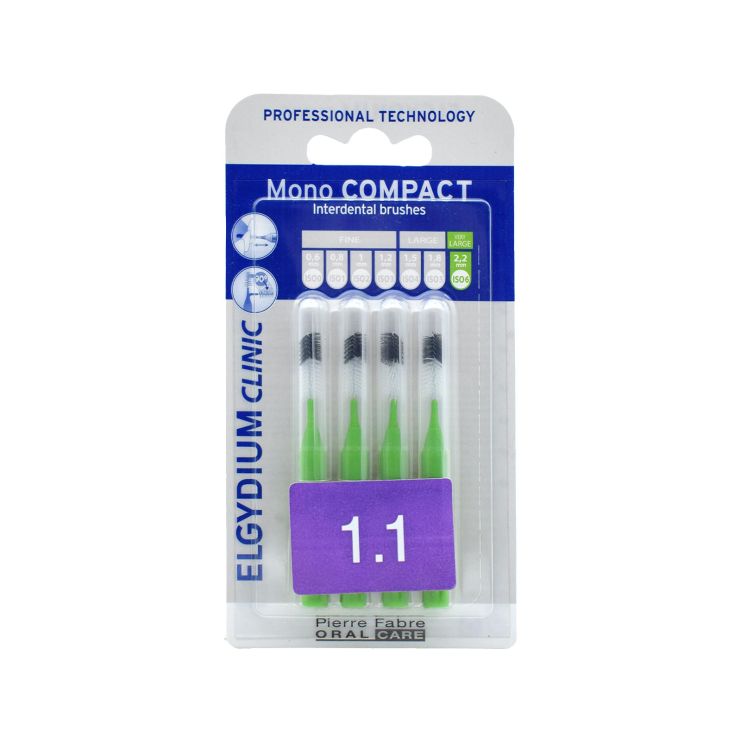 Elgydium Mono Compact 1.1 Πράσινο 4 τμχ
