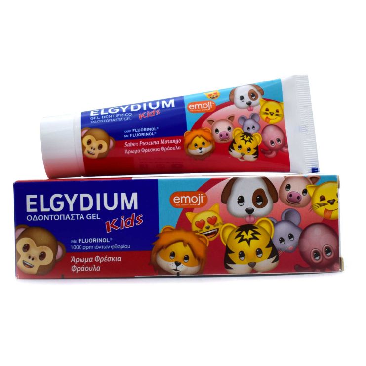 Elgydium Οδοντόκρεμα Gel Kids 1000 ppm Emoji Φράουλα 50ml
