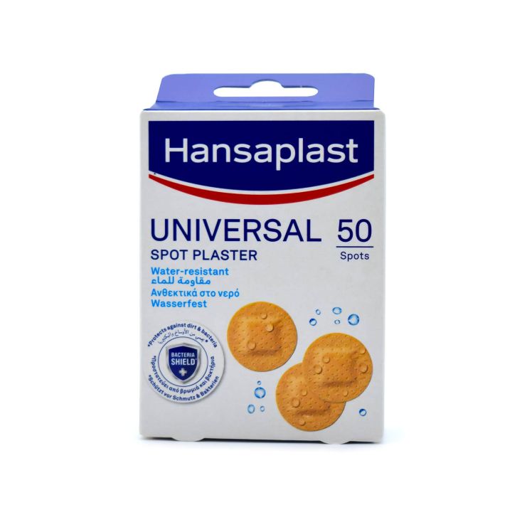Hansaplast Universal Αδιάβροχα Στρογγυλά Αυτοκόλλητα Επιθέματα 50τμχ