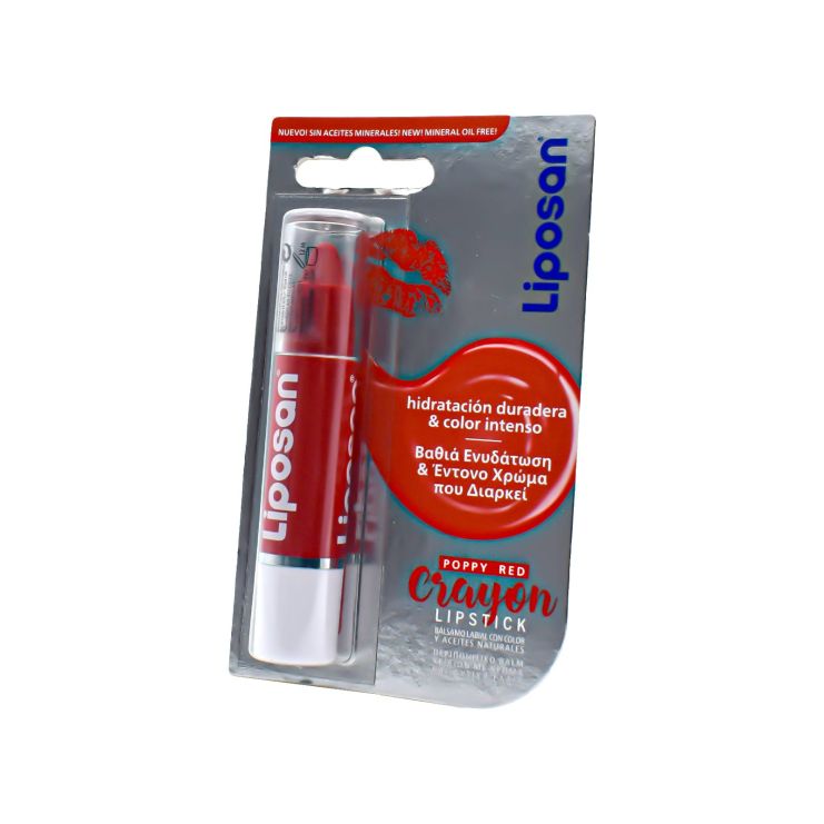 Liposan Crayon Lipstick Poppy Red 3.3ml
