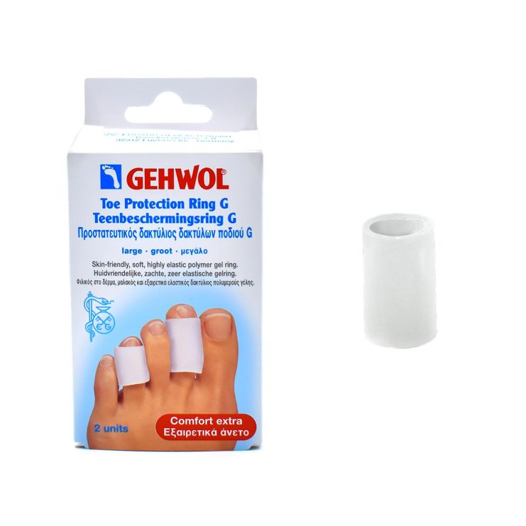 Gehwol Toe Protection Ring G Προστατευτικός Δακτύλιος Δακτύλων Large 2 τμχ