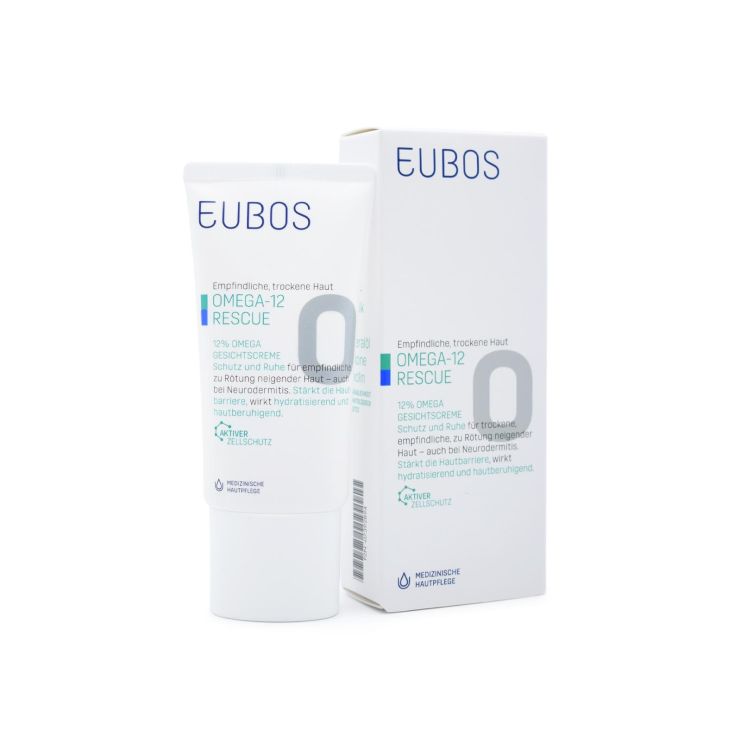Eubos Omega 12% Rescue Καταπραϋντική Κρέμα Προσώπου 50ml