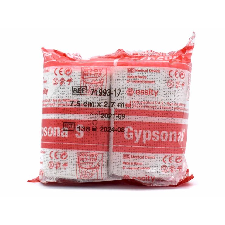 BSN Medical Gypsona S Plaster Bandage 7,5cm x 2,7m 2 pcs Ref 71993-17