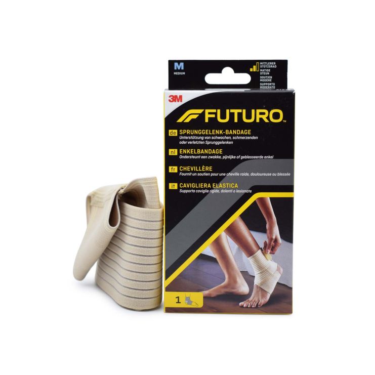 3M Futuro Elastic Ankle Bandage with Belt Medium 47875 1 unit