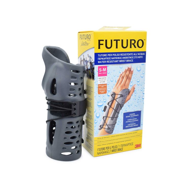 3M Futuro Water Resistant Wrist Brace S-M Left Hand 1pcs