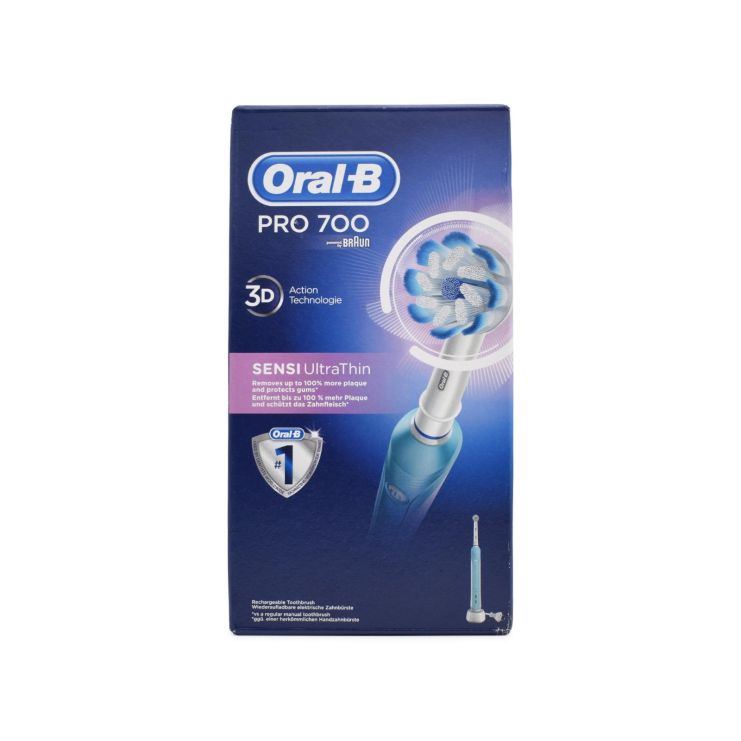 Oral-B Pro 700 Επαναφορτιζόμενη Ηλεκτρική Οδοντόβουρτσα Sensi Ultrathin 