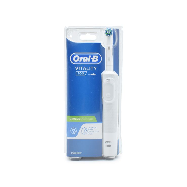 Oral-B Vitality 100 Λευκή Crossaction Επαναφορτιζόμενη Ηλεκτρική Οδοντόβουρτσα