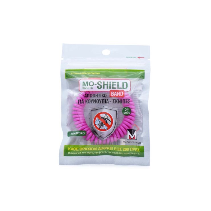 Menarini Mo-Shield Αντικουνουπικό Βραχιόλι Ροζ 1 τμχ 4897047470332