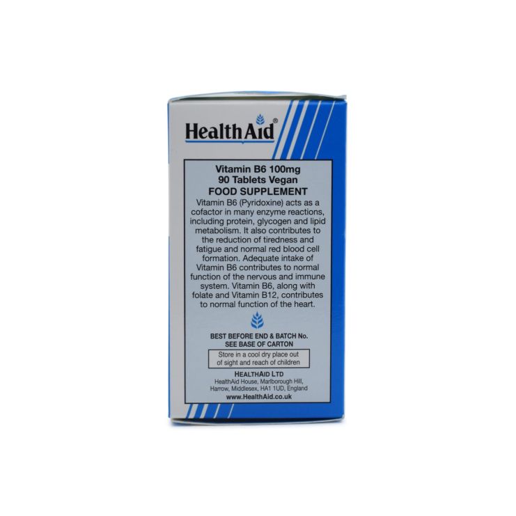 Health Aid B6 Vitamin 100mg 90 ταμπλέτες
