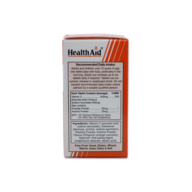  Health Aid Vitamin C 500mg 60 chew. tabs