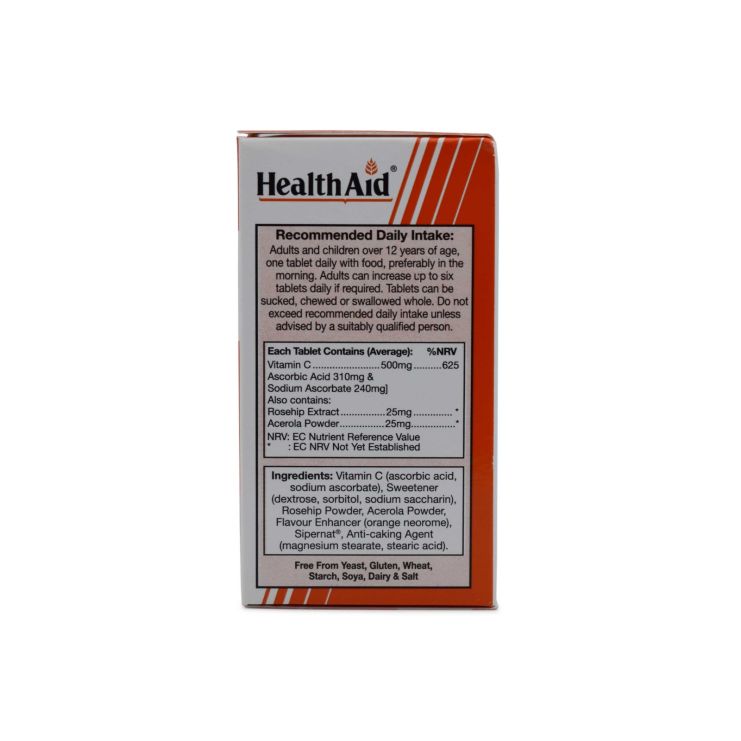 Health Aid Vitamin C 500mg 100 chew. tabs