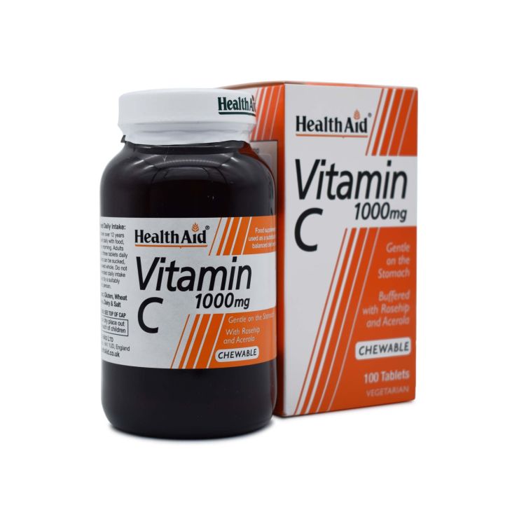  Health Aid Vitamin C 1000mg 100 μασώμενες ταμπλέτες