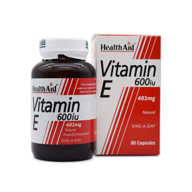 Health Aid Vitamin E 600iu Natural 60 caps