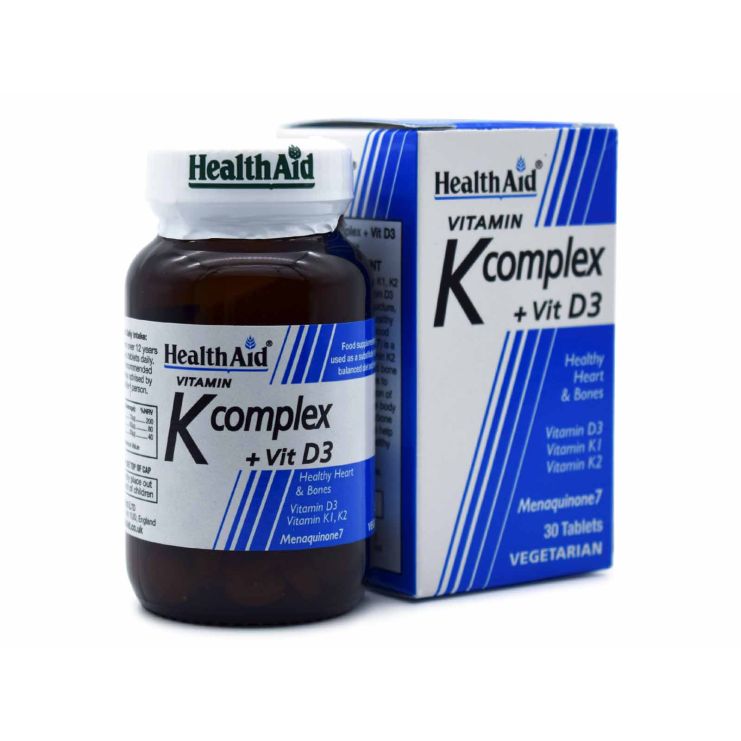 Health Aid Vitamin K Complex + Vit D3 30 ταμπλέτες 