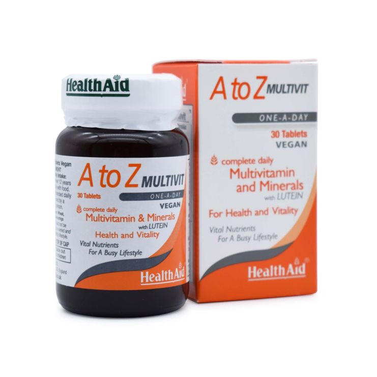Health Aid A To Z Multivit Lutein 30 tabs