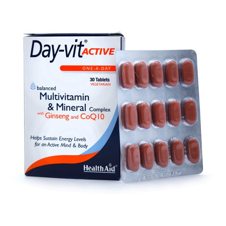 Health Aid Day-Vit Active Multivitamin & Mineral Complex 30 ταμπλέτες