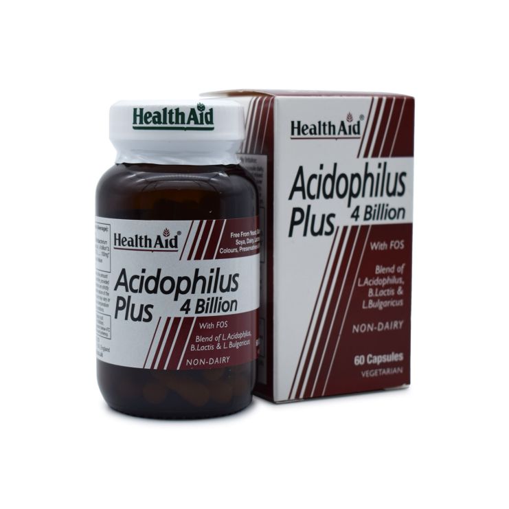 Health Aid Acidophilus Plus 4 Billion 60 caps