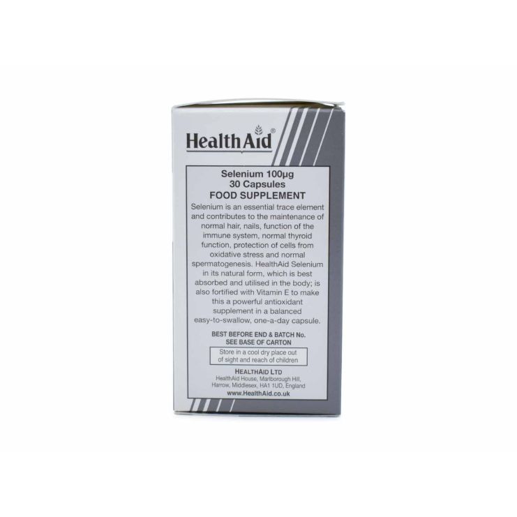 Health Aid Selenium 100μg & Vitamin E 400IU 30 caps
