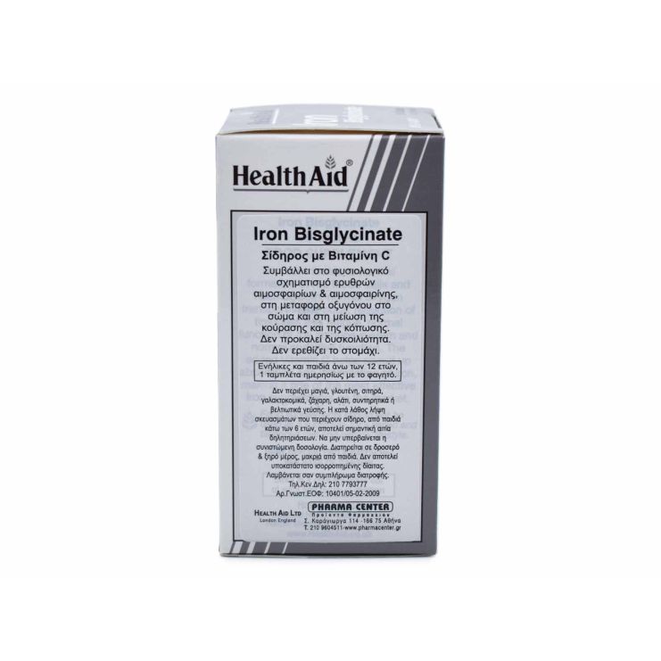 Health Aid Iron Bisglycinate 30mg 90 tabs