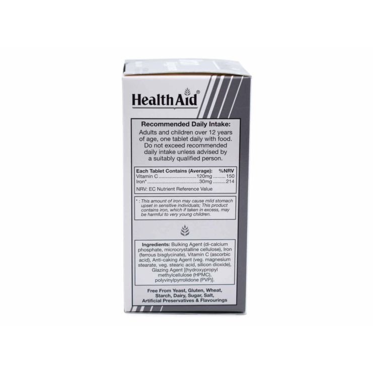 Health Aid Iron Bisglycinate 30mg 90 tabs