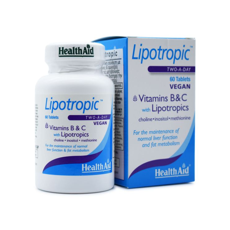 Health Aid Lipotropic with Vitamins B & C 60 ταμπλέτες