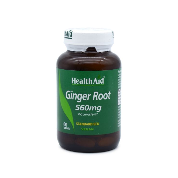 Health Aid Ginger Root 560mg 60 tabs