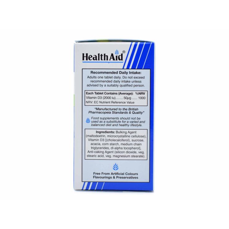 Health Aid Vitamin D3 2000iu 120 tabs