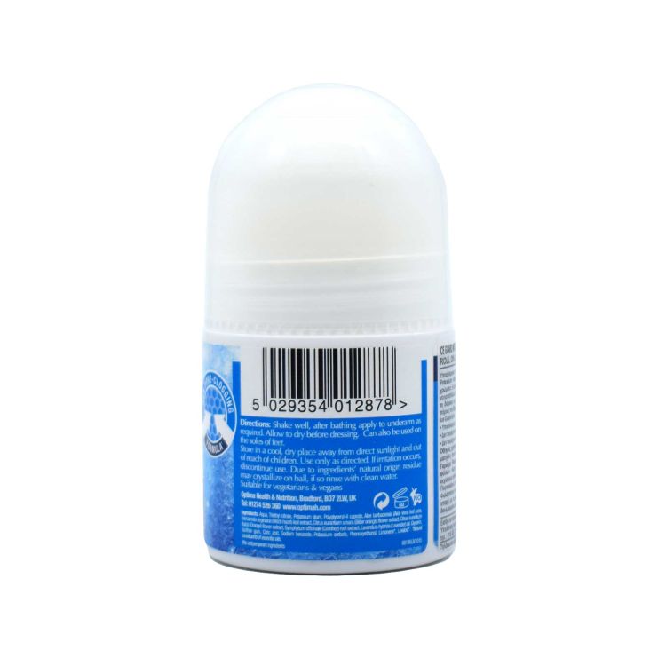 Optima Ice Guard Natural Crystal Deodorant Roll-On Αποσμητικός Κρύσταλλος Λεβάντα 50ml