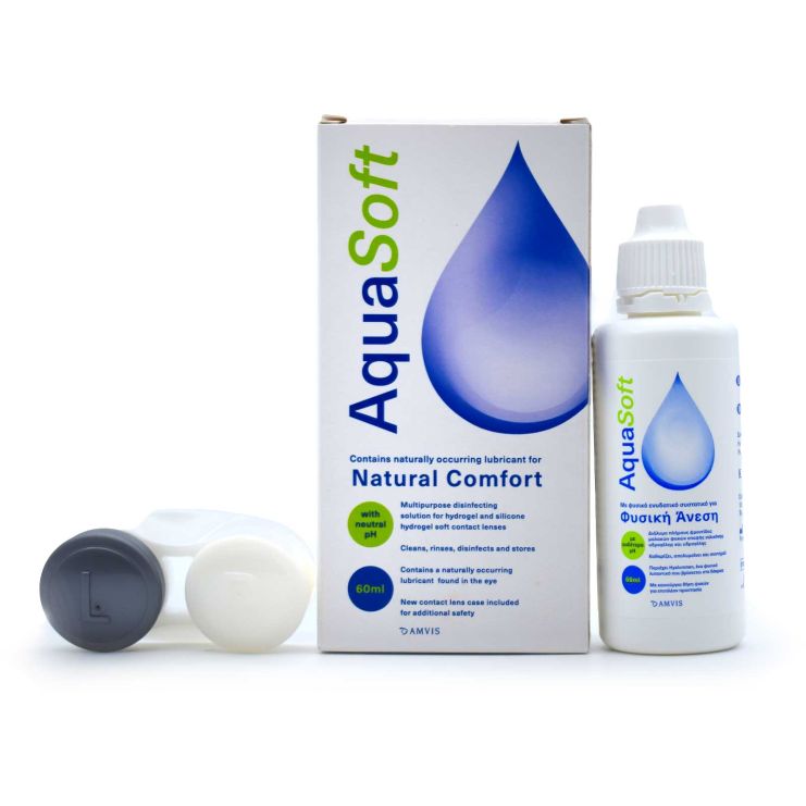 Amvis Aqua Soft Φυσική Άνεση Υγρό Φακών Επαφής 60ml