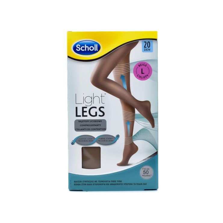 Scholl Light Legs 20 Den Beige 1 pair