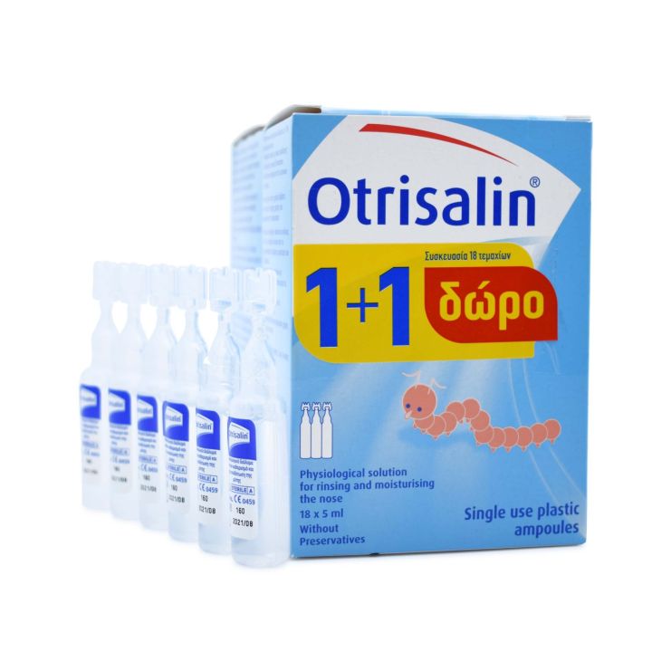 Otrisalin Physiological Solution 30 x 5ml & Free 18 x 5ml