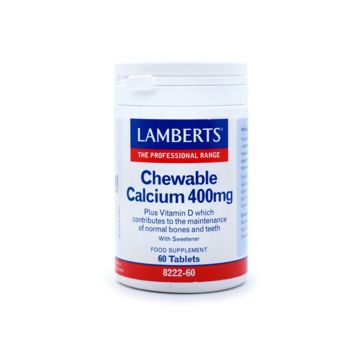 Lamberts Chewable Calcium 400mg 60 μασώμενες ταμπλέτες