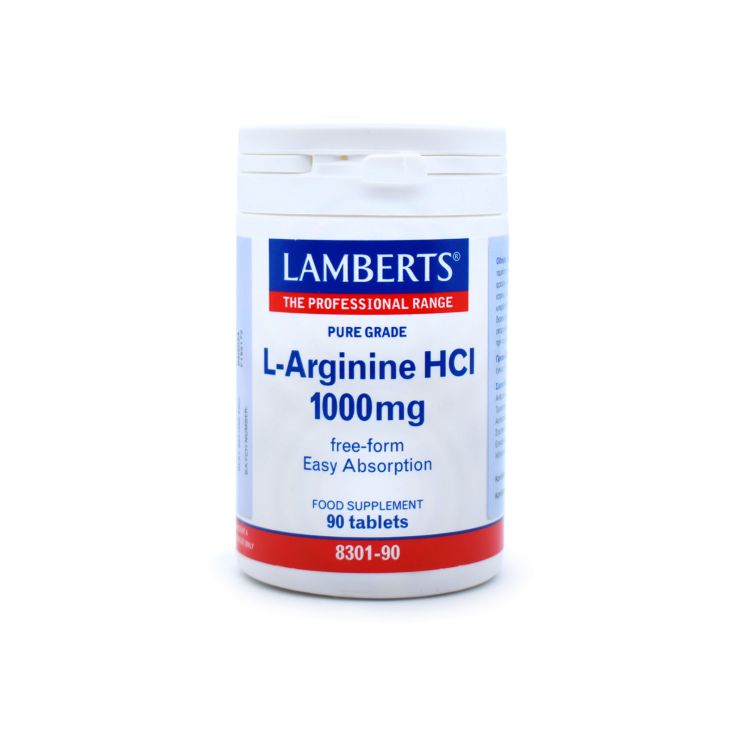 Lamberts L-Arginine HCI 1000mg 90 ταμπλέτες