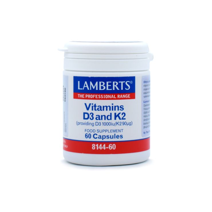 Lamberts Vitamin D3 1000iu & K2 90µg 60 κάψουλες