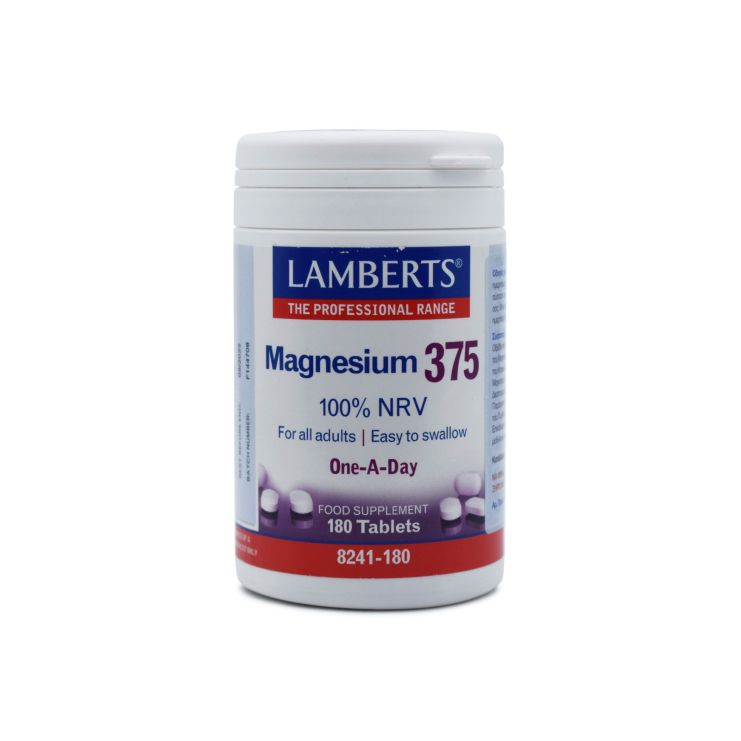 Lamberts Magnesium 375 100% NRV 180 tabs