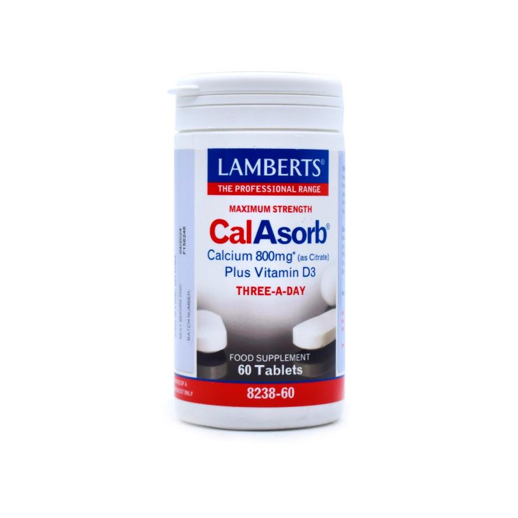 LAMBERTS Calcium CalAsorb 800mg 60 ταμπλέτες