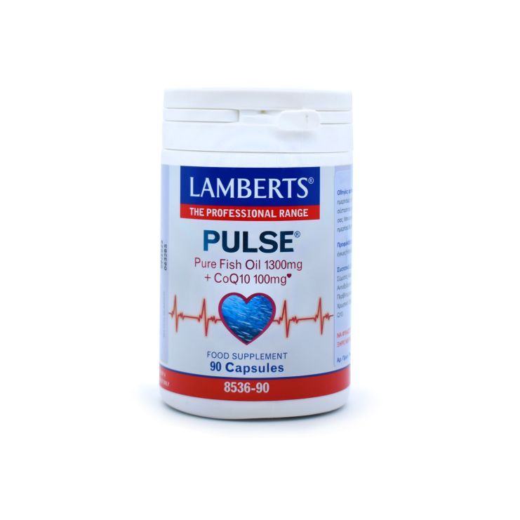 Lamberts PULSE Pure Fish Oil1300mg & CoQ10 100mg  90 κάψουλες