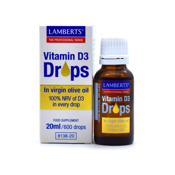 Lamberts Vitamin D3 Σταγόνες σε ελαιόλαδο 20ml