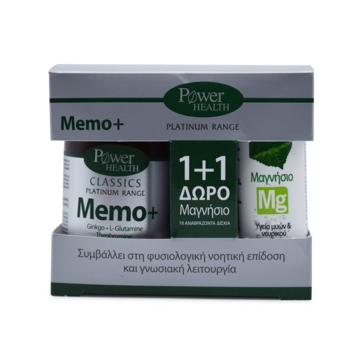 Power Health Memo+ 30 κάψουλες & Magnesium 10 αναβράζοντα δισκία