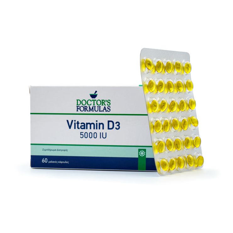 Doctor's Formulas Vitamin D3 5000IU 60 κάψουλες
