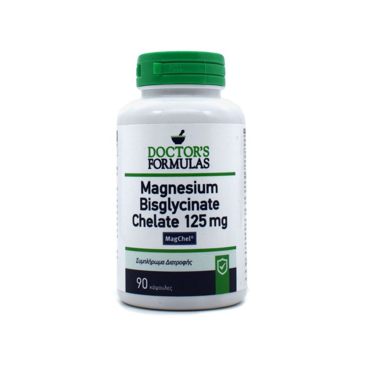 Doctor's Formulas Magnesium Bisglycinate Chelate 125mg 90 κάψουλες