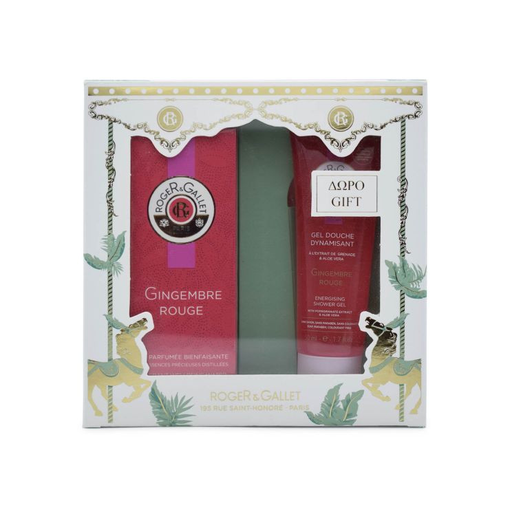 Roger & Gallet Gingembre Rouge Wellbeing Fragrant Water 50ml & Gingembre Rouge Αφρόλουτρο 50ml